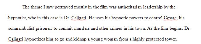Screened German History Writing 1 Caligari 