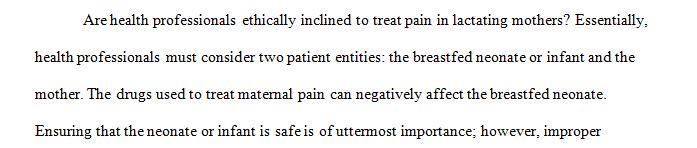 The Effects of Breastfeeding with opioids use