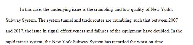 What is the underlying problem in this case from NYCTA President