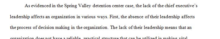 Write a 700- to 1050-word paper assessing the situation at the detention center.