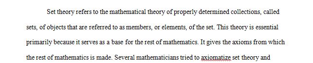 Identify and research one of the important people in set theory