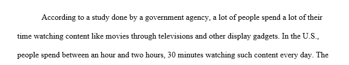 Is binge-watching a series (using as the medium a television a computer phone or iPad for example) physically 