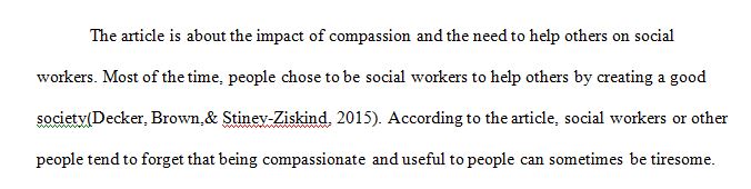 Mindfulness, Compassion Fatigue, and Compassion Satisfaction Among Social Workers