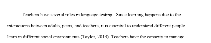 The importance of testing in second language learning