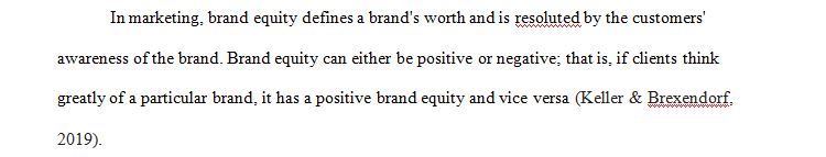 Pick a brand. Assess its efforts to manage brand equity 