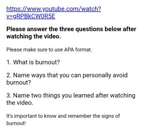 Watch a video and answer 3 questions. 