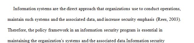 An information technology (IT) security policy framework