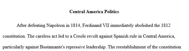 As happened elsewhere after independence, Central America's political elites divided into two factions: Liberals and Conservatives.