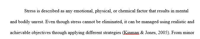 Describe how your stress management presentation is applicable for future use within health psychology.