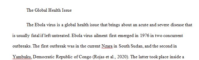 Ebola virus in west Africa