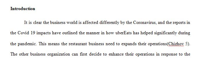 How UberEats has helped during COVID -19