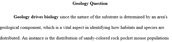 Most rock pocket mouse populations have sandy-colored fur. What is the best explanation for the difference in fur color?