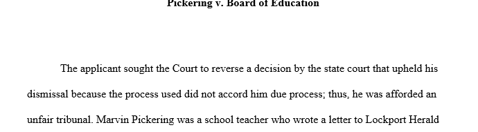 Pickering v. Board of Education