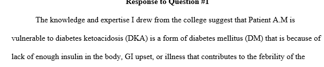 What is the pathophysiology for the condition you believe A.M. has?