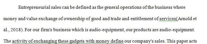 You are a salesperson for a local audio-equipment store.