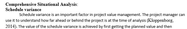 You have been instructed to provide a detailed analysis of the current progress of cost and schedule for an on-going project.