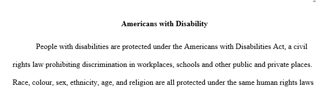 After assessing this Act and program discuss how a human service provider could advocate and assist someone with a dual diagnosis.