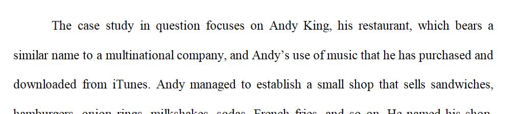 Andy King owns a small sandwich shop in Boca Raton, Florida.