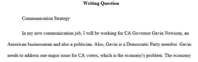 First, choose whether you are working for CA Governor Gavin Newsom or SD Mayor Todd Gloria.