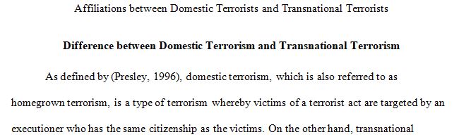 HLS2301 intro into terrorism