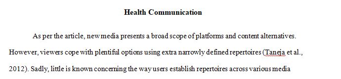 Health Communication Effective ways to communicate to vulnerable populations
