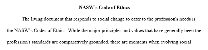 I'm sure you have been asked to review our Code of Ethics several times over the course of your degree path.