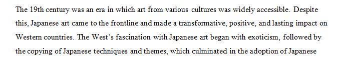 Japanese art's influence in Art Nouveau and other styles in Europe