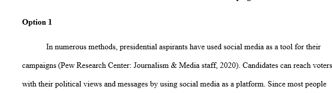 List the ways in which contemporary presidential campaigns have used social media as a campaign tool.