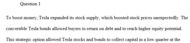 Often in the markets when the price of stock goes up - the price of bonds goes down and vice versa