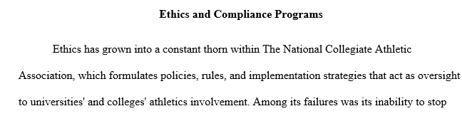 Provide an overview of the fundamental ways in which the NCAA's ethics program failed to prevent the scandals at Penn State and Ohio State