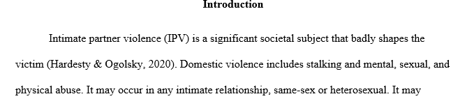 The paper should be about domestic violence, and it should be gender specific for females