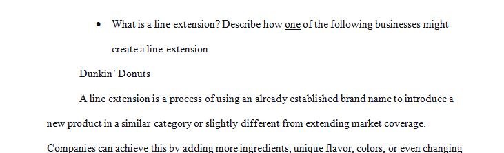 What is a line extension