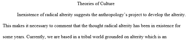 Write a research paper on the theories of culture